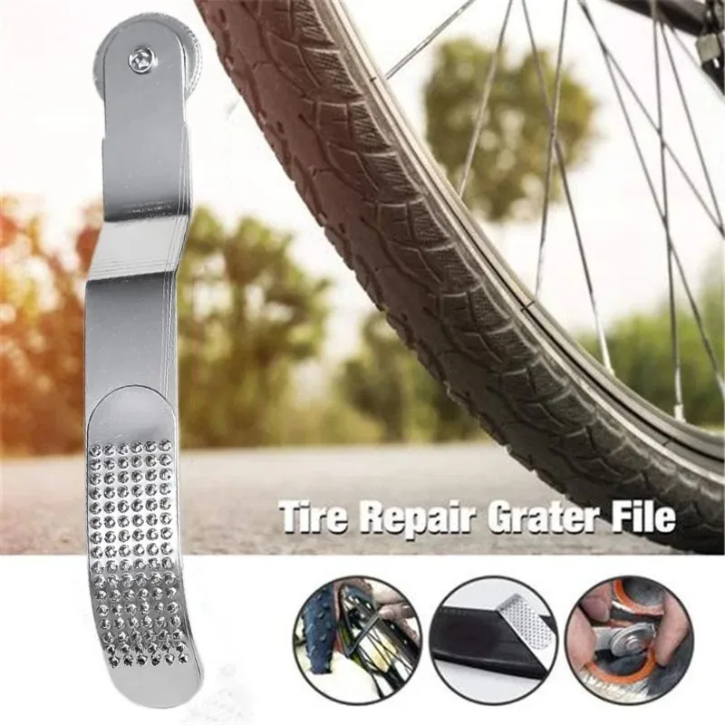 Bike Tire Repair File Bicycle Patch Grater Protector Repair Tools Rubbing File for Car Motorcycles General Use Bike Accessories