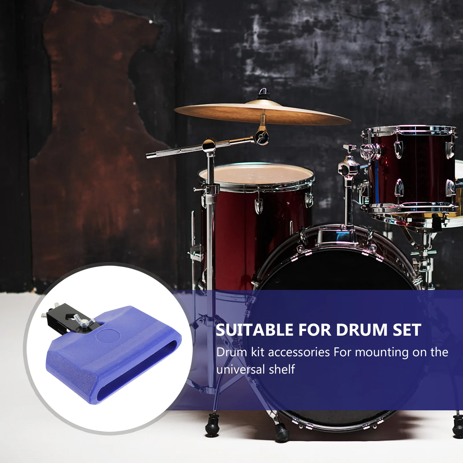 

Cow Bell Durable Plastic Percussion Instrument Musical Rhythms Drum Set Musical Accessory Plastic Cow Bell