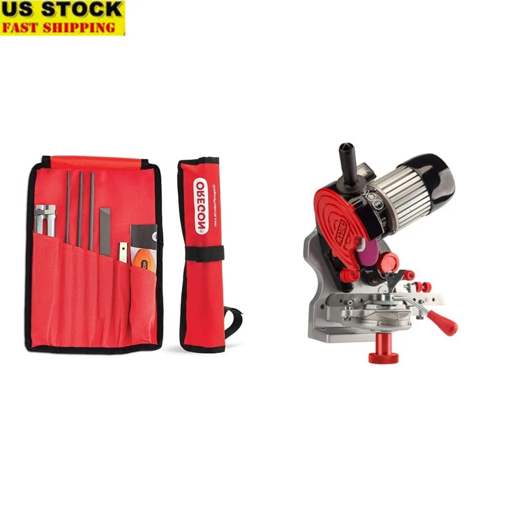 Professioneller kompakter 120-Volt-Tischschleifer, universeller Sägekettenschärfer, alle Kettensägenketten 410–120 und universeller Kettensägenfeld