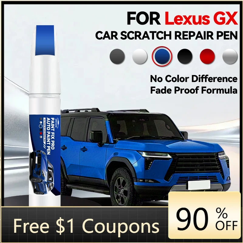 

Автомобильные инструменты и аксессуары: Карандаш для ремонта лакокрасочного покрытия автомобиля Lexus GX 2002-2025, для устранения царапин, цвета: серебристый 1J7, белый 085, зеленый