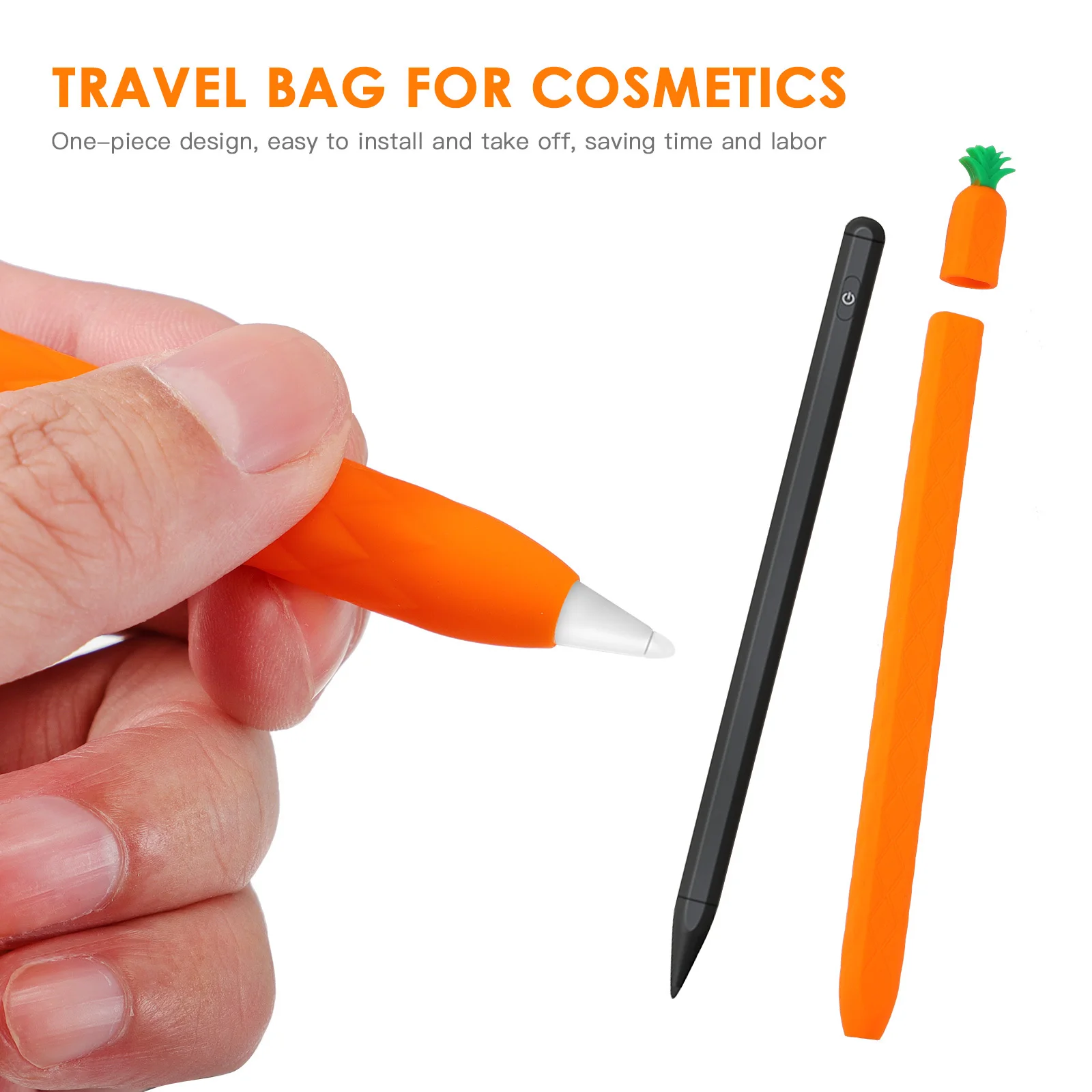 

1Pcs Pencil 2 Silicone Protective Sleeve Cover Skin-Friendly Shockproof Scratch Proof Anti-Slip Case Birthday Gift