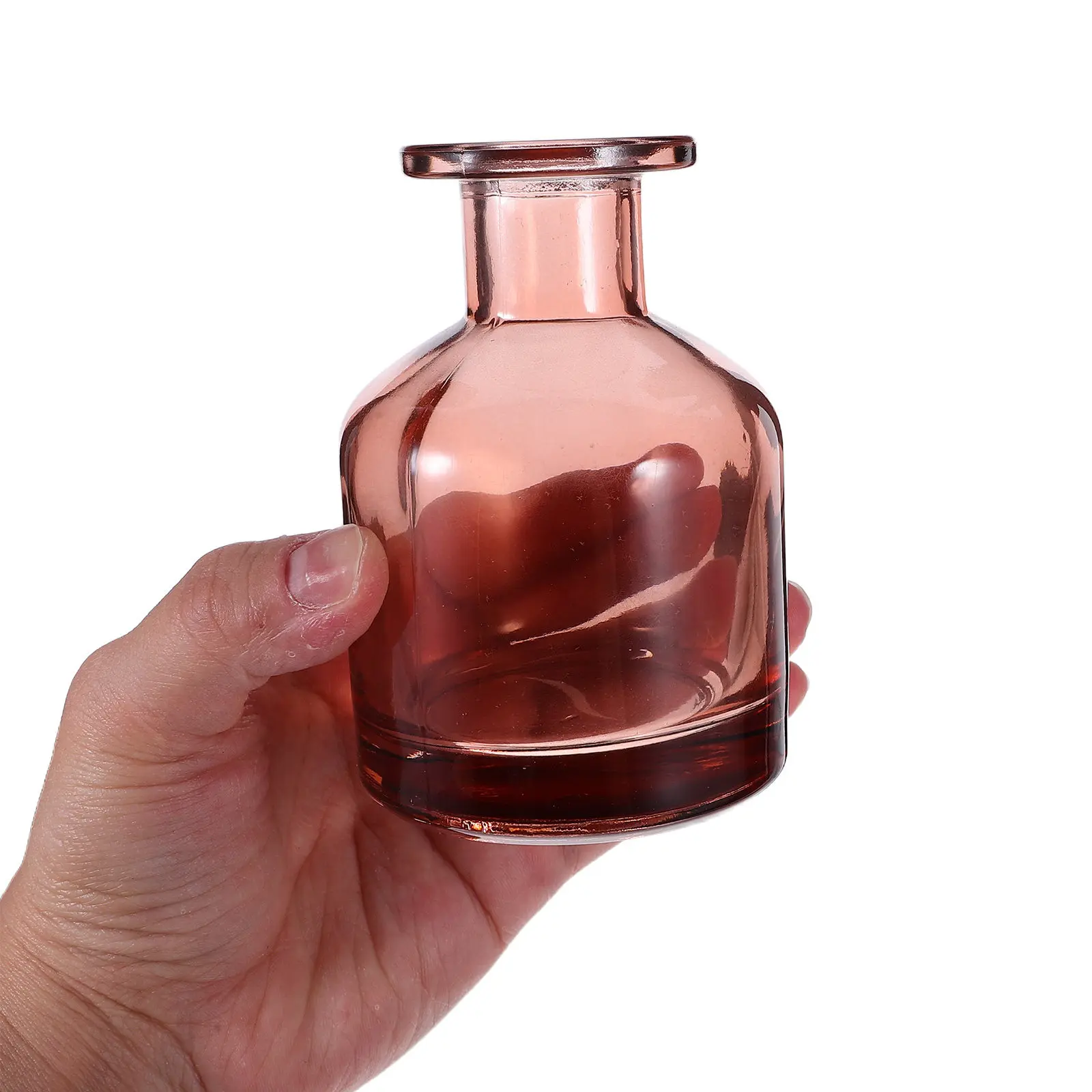 2Pcs Empty Glass Reed Diffuser Bottles Refillable Decorative For Home Decor Fragrance Christmas Home Decorating