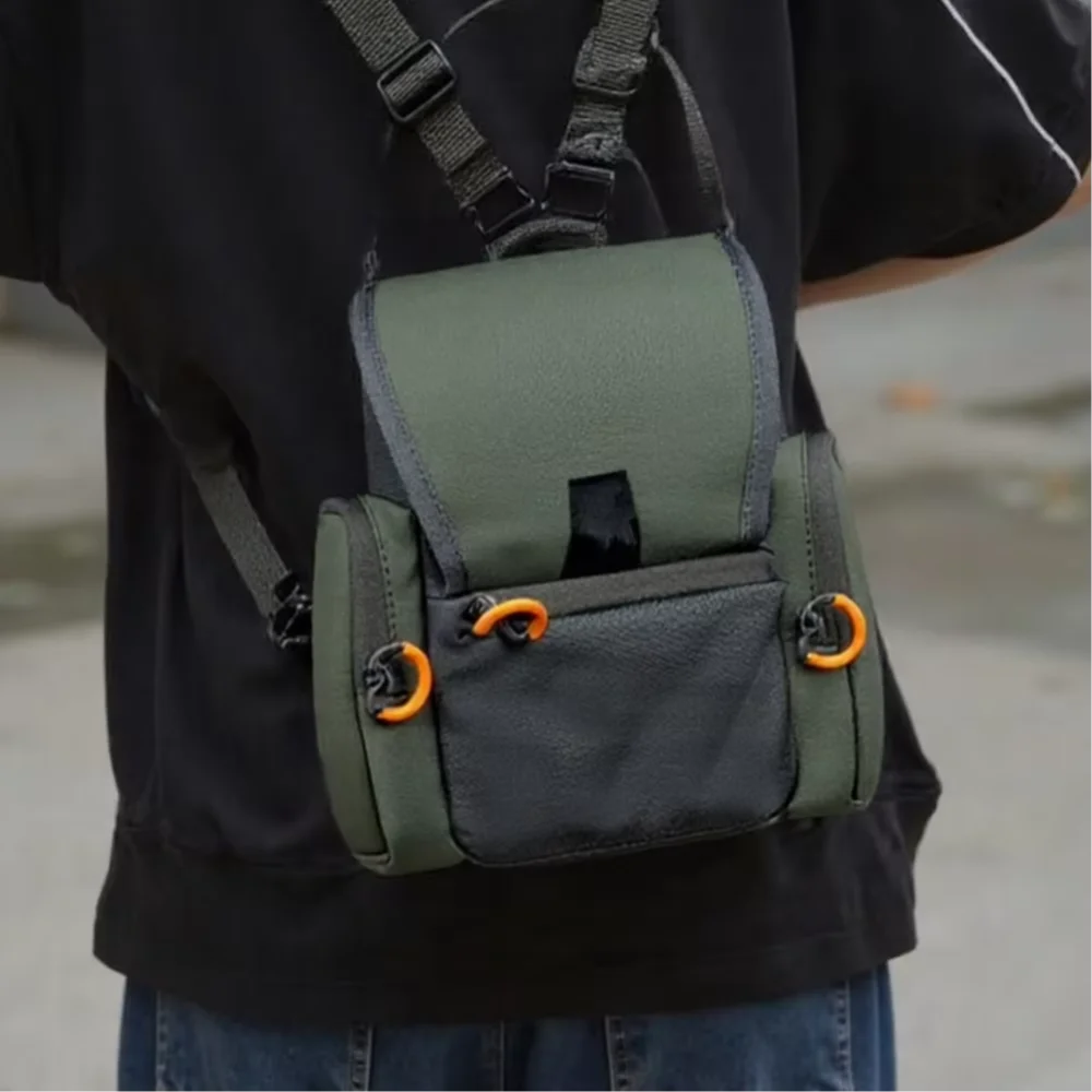 

Outdoor Hunting Telescope Bag Adjustable Chest Bag Camouflage Chest Strap Bag Protective Cover Waterproof Pouch For Camping