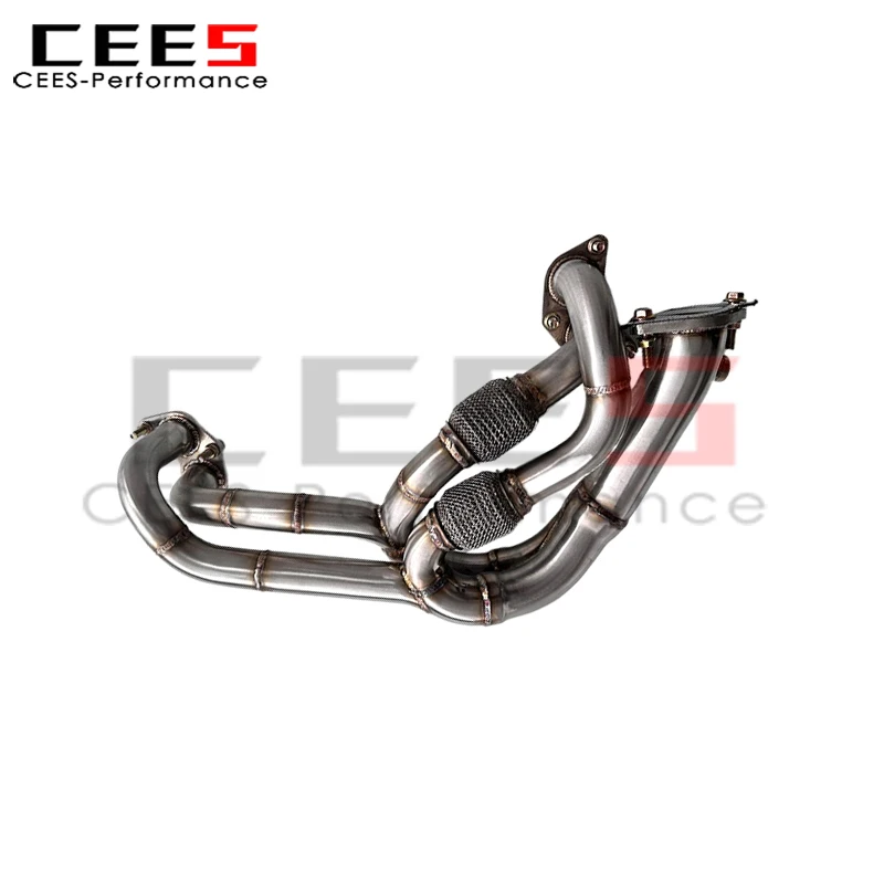 

cees SS304 Exhaust System for Toyota GT86 BRZ 2.0 2013+ Isometric Manifold Headers Downpipe Included Premium Accessories