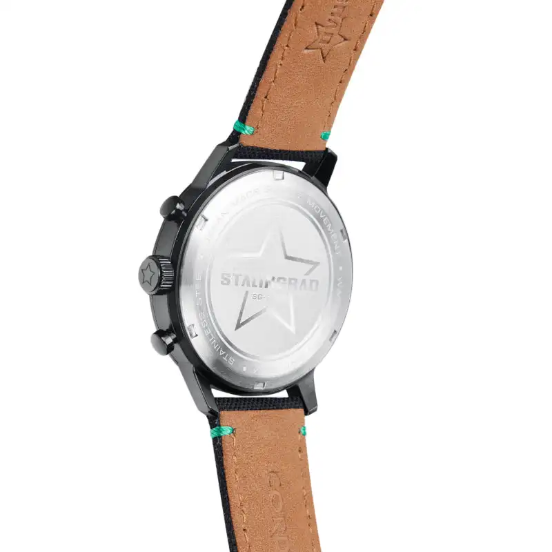 Stalingrad New 42mm Luxury Men Dress Watch Epson YM95 Quartz with C3 Swiss Luminous Markers 10Bar Men's quartz watch