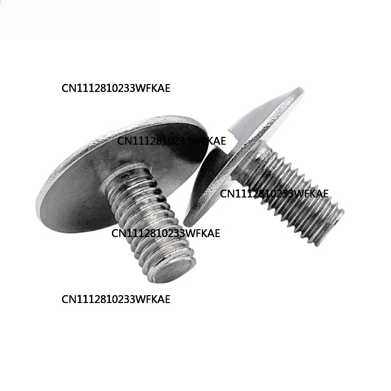 10 PCS m2.5 M2 M3 M4 M5 M6 304 Stainless Steel GB947 Slotted Flat Head Extra Large Flat Head Screw Flat Round Head Bolt