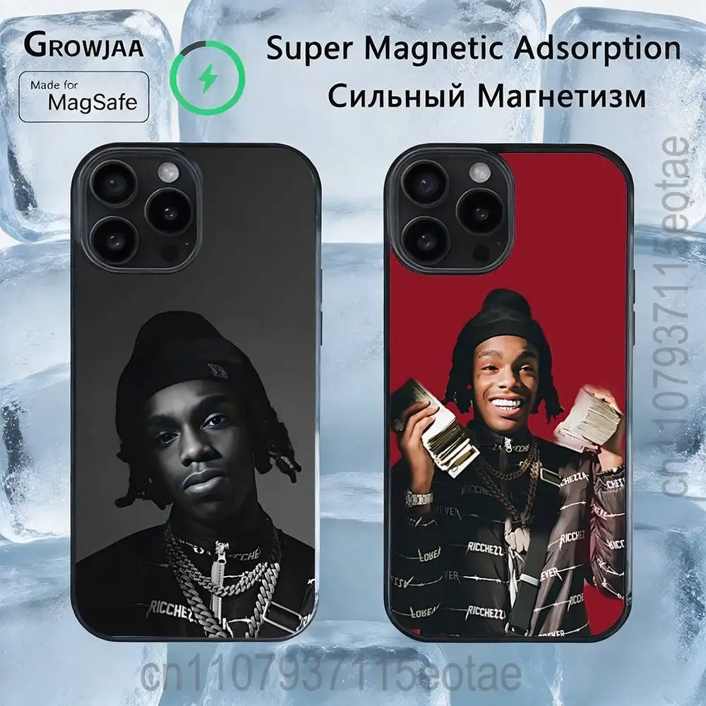 

Y-YNW Melly Rapper SINGER Magnetic Phone Case For IPhone 14 16 17 13 12 11 15 Pro Max Plus For Magsafe Wireless Charge Cover
