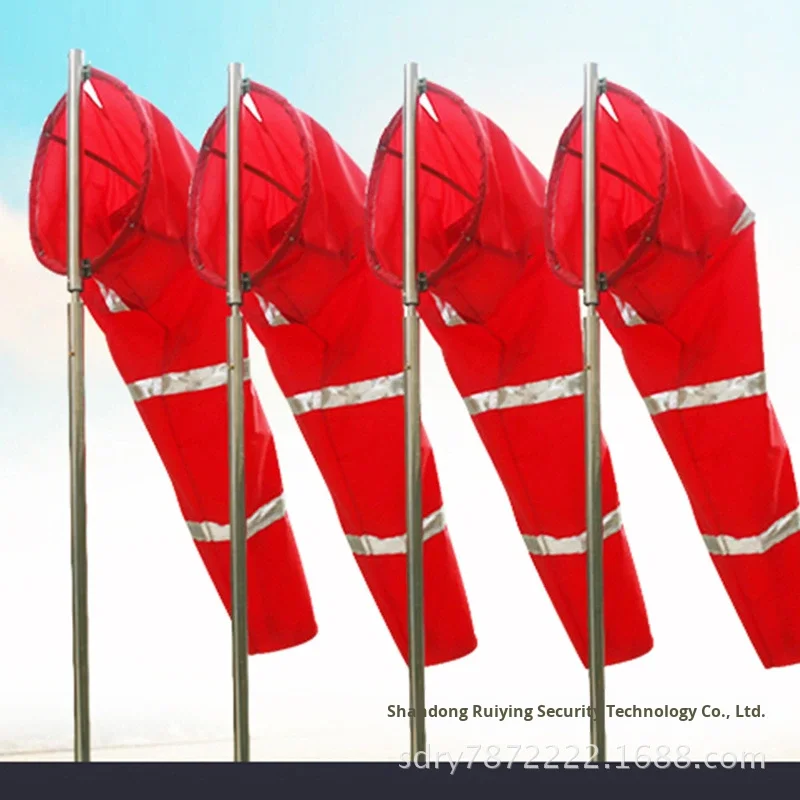 Ruiyingfeng Meteorological Metal Weather Vane Wind Direction Indicator Instrument Windsock Integrated Stainless Steel Material