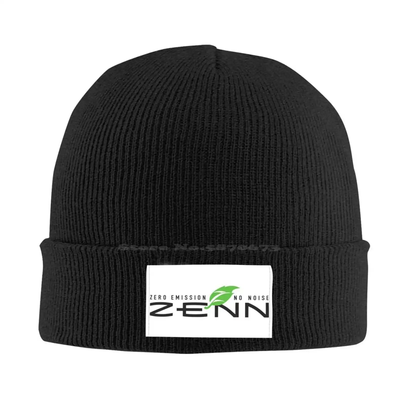 Zero Emission, No Noise Logo Print Graphic Casual cap Baseball cap Knitted hat