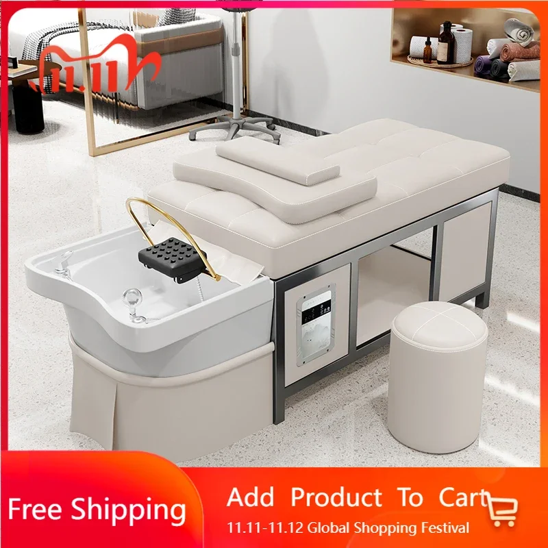 

Beauty Shampoo Bed Wash Hair Spa Recliner Hairdressing Water Therapy Shampoo Bed Armchairs Meuble Esthéticienne Unique Furniture