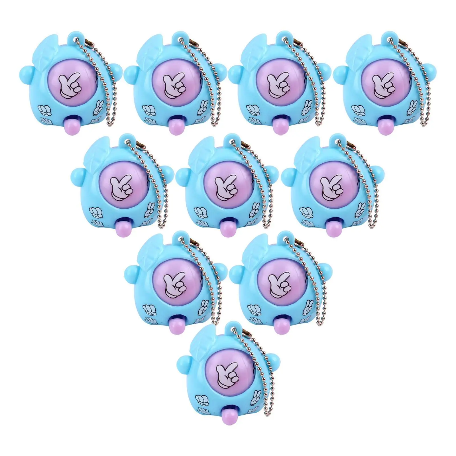 10x Guessing Boxing Toy Keychain Children Battle Game for Babies Children