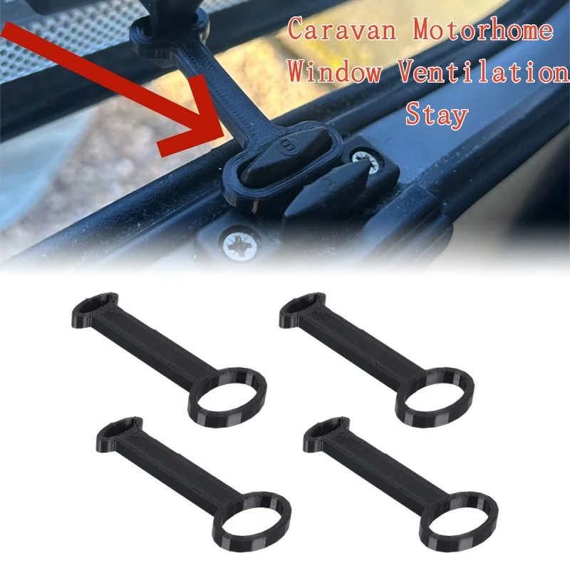 2/4PC RV Window Ventilation Limiters Fit For Polyplastic Easyinstall Durable RV Window Safety Plastic  Lock Accessories ﻿