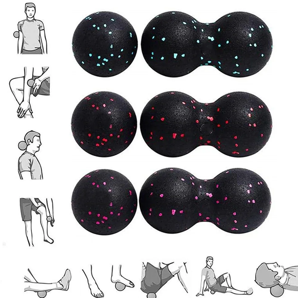 1Pcs EPP Fitness Peanut Massage Ball Men Women, Trigger Point Therapy Balls, Muscle Relaxation Deep Tissue Myofascial Release