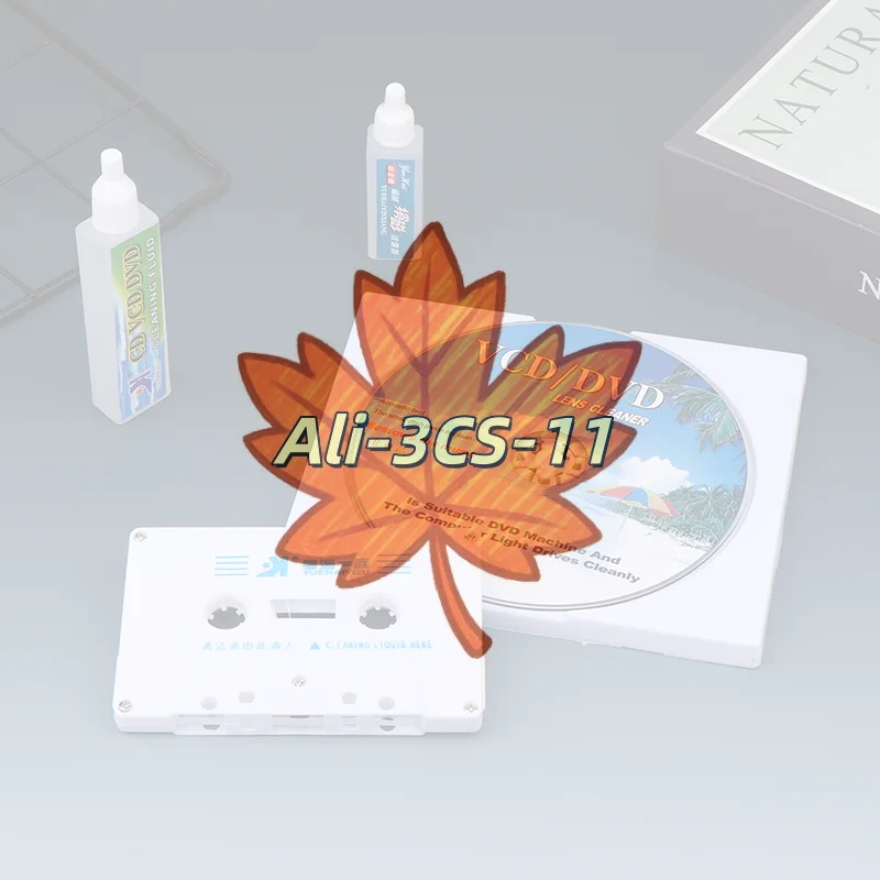 

Очиститель линз компакт-дисков/DVD и кассетной головки — двойной инструмент для размагничивания влажной/сухой уборки для аудиоплееров, профессиональный комплект для обслуживания