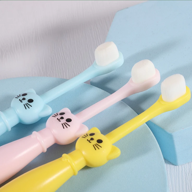 

Sdotter Cartoon Cat Super Soft Bristle Toothbrush Children Baby Tooth Brushes Kid High Quality Training Cheap Dental Care for 1-