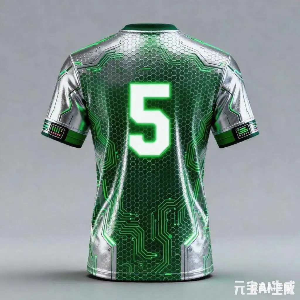 تي شيرت جيرسي لكرة القدم للتدريب في الهواء الطلق بتقنية سايبر فيوتشر قابل للتنفس وسريع الجفاف برقبة دائرية وأكمام قصيرة #4