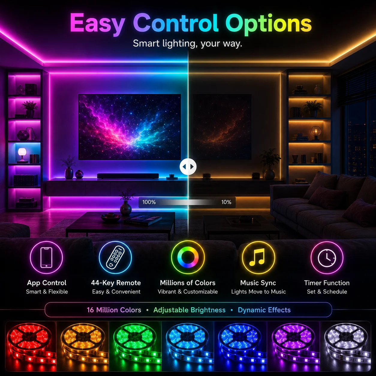 RGB LED Strip Lights Music Sync USB 5V Remote APP Control Led Ribbon Flexible Lamp For Room Party TV Desk Bedroom Decoration