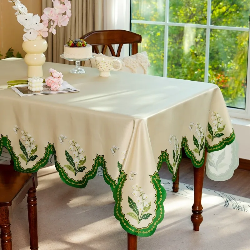 EIFLOY-Printed Table Cloth Waterproof Fabric, Dining Round Table Cover, Rectangular, Anti-stain, Birthday Party, Kitchen