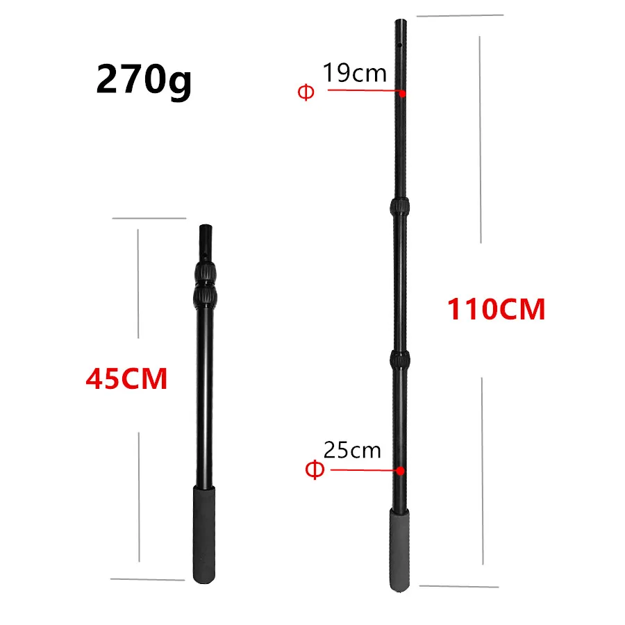 Waterproof metal detector Q20 telescopic extension rod handle shaft