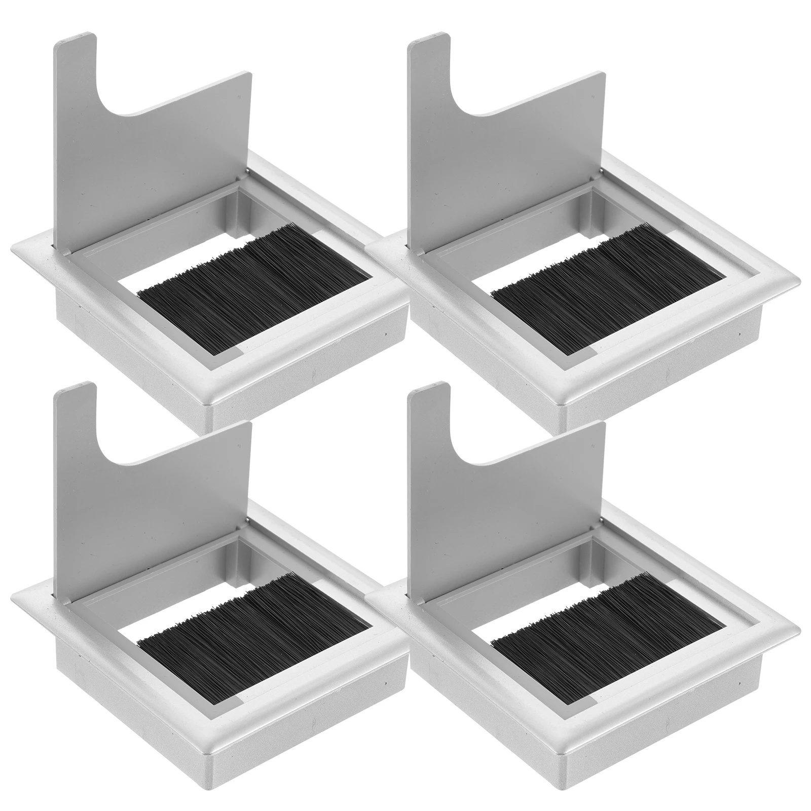 

4 Pcs Wire Hole Cover Desk Grommets Plastic Cable ganizer Home Gadget Computer Table Caps Dust Proof Furniture Accessories