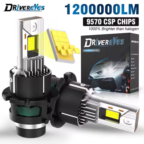 D2S D4S D2R LED Headlight HID D1S D3S D8S LED Headlamp Bulbs 1200000LM Xenon Car Lights Turbo Lamps Canbus 6500K Plug&amp;Play 2PCS