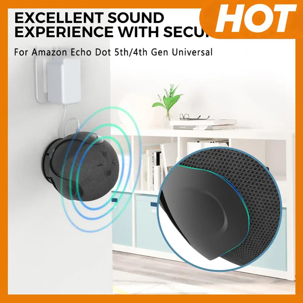 

Портативная Bluetooth-совместимая подставка для динамика, настенная вешалка с аксессуарами для управления кабелями для Echo Dot 5/4