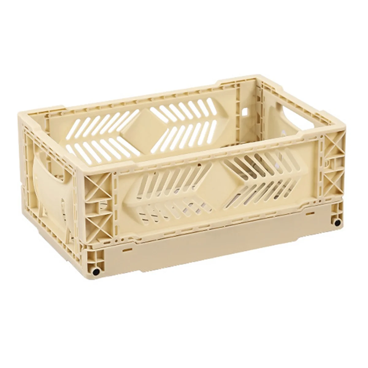 

A71P Desktop Folding Storage Basket Sundries Toy Snack Student Desk Organizer Makeup Storage Box Stackable Storage Basket-C