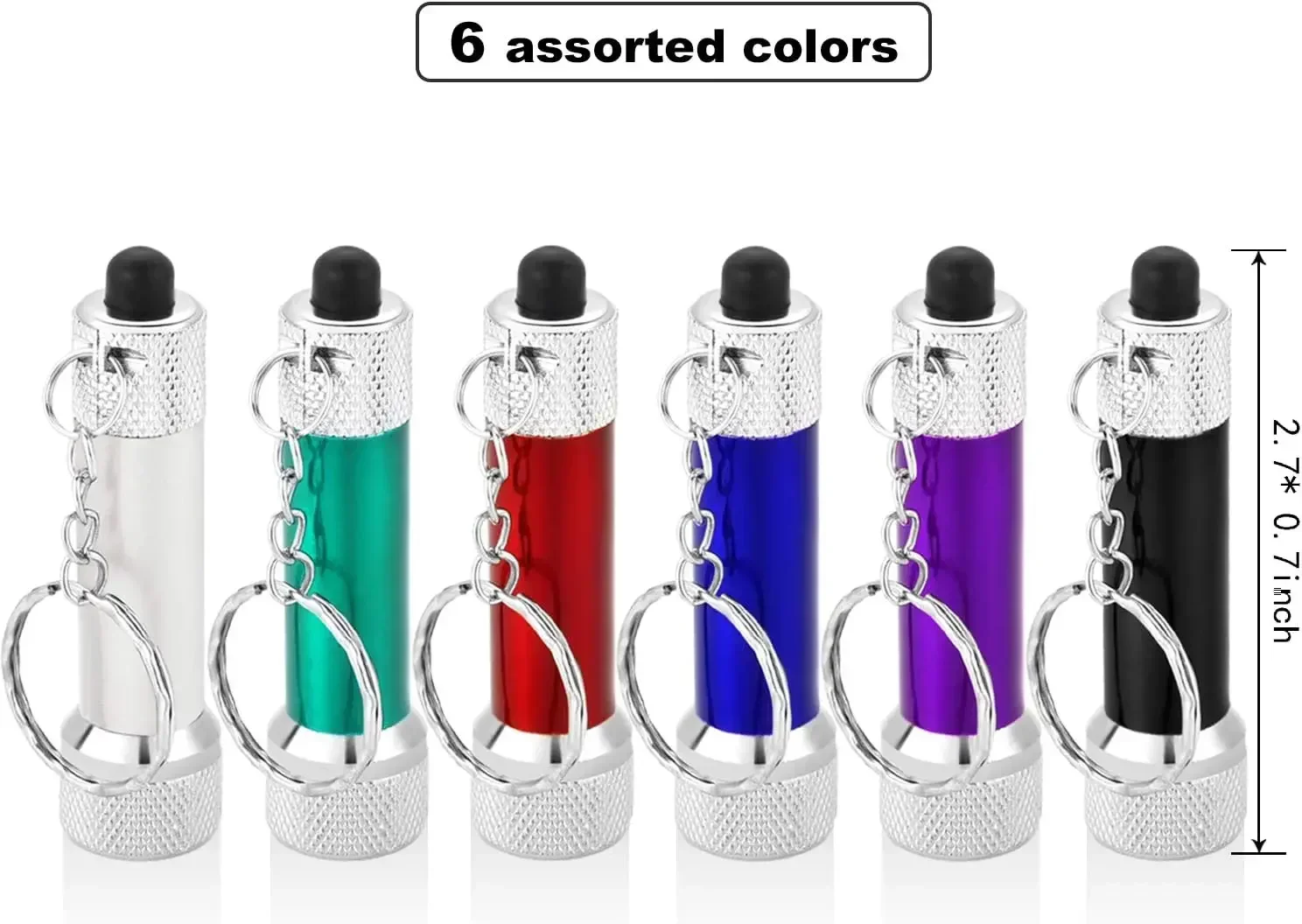 Mini Keychain Flashlight Portable Small Torch Pocket-sized Emergecy Keychain Lights Camping Flashlight