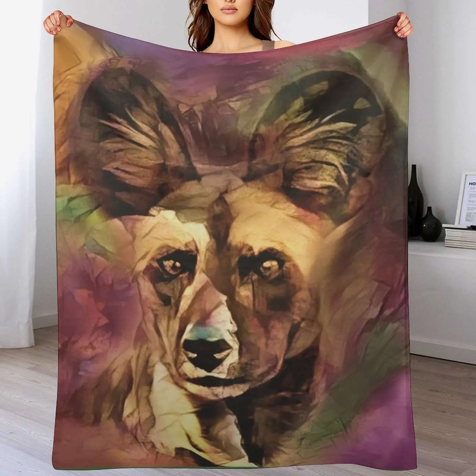 African Wild Dog Throw Blanket Weighted Thin Hairys Personalized Gift Blankets