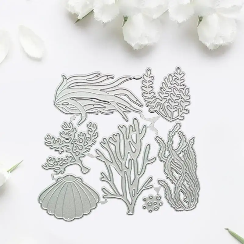 Aquatic Plants Metal Cutting Dies Stencil DIY Scrapbooking Album Paper Card Template Mold Embossing Decoration D0LD