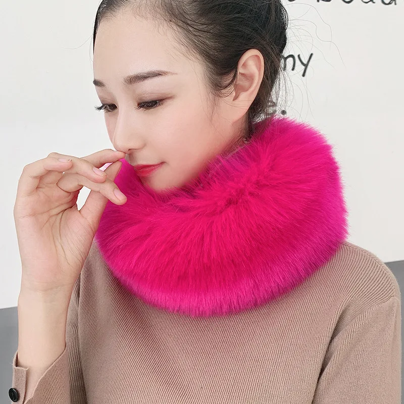 Faux Fur Collar for Women, Thick Collar, Warm Neck Protection, Winter, New