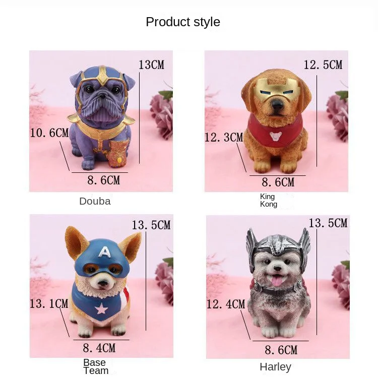 New Creative Funny Dog Piggy Bank Cute Dog Piggy Bank Home Bedroom Jewelry Resin Ornament piggy bank for kids