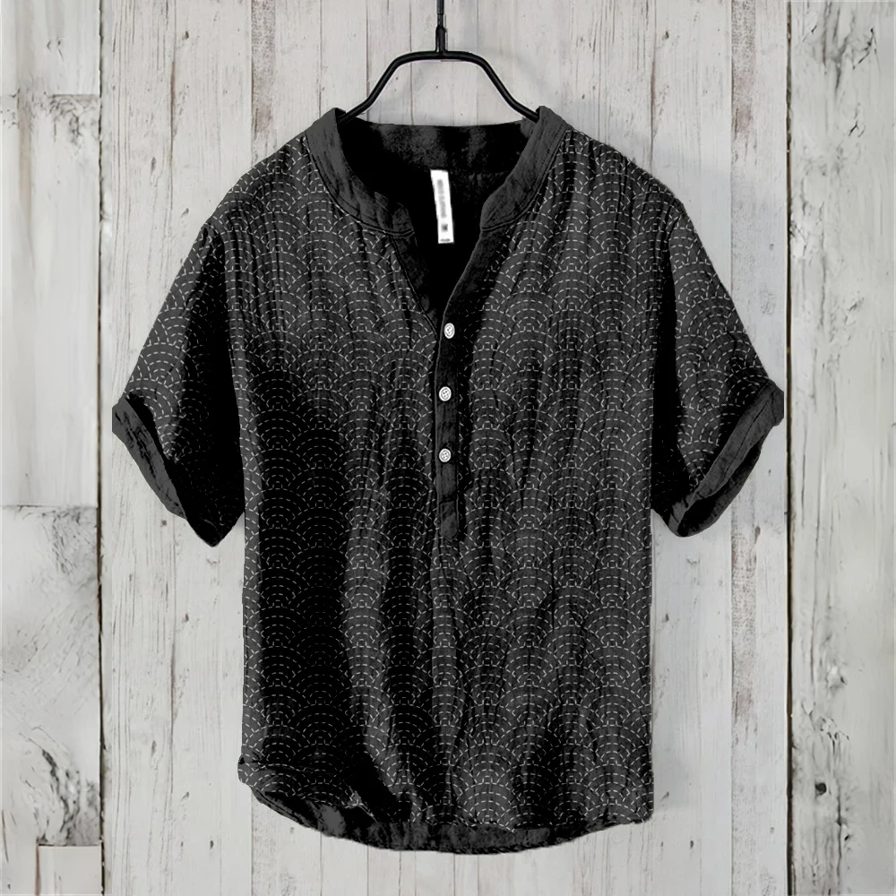 Erkek Kısa Kollu POLO Gömlek K - Summer Clothing Men Linen incelemesi ve fiyatı