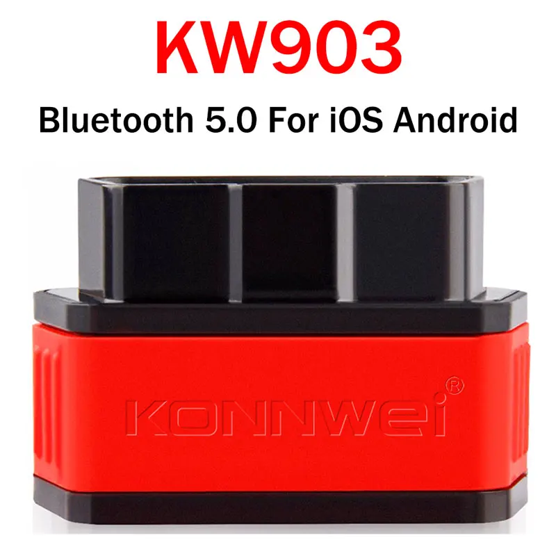 KONNWEI KW903 OBD2 Scanner ELM327 V1.5 Bluetooth 5.0 OBDII Car Diagnostic Tools For ELM 327 OBD 2 Auto Code Readers iOS Android