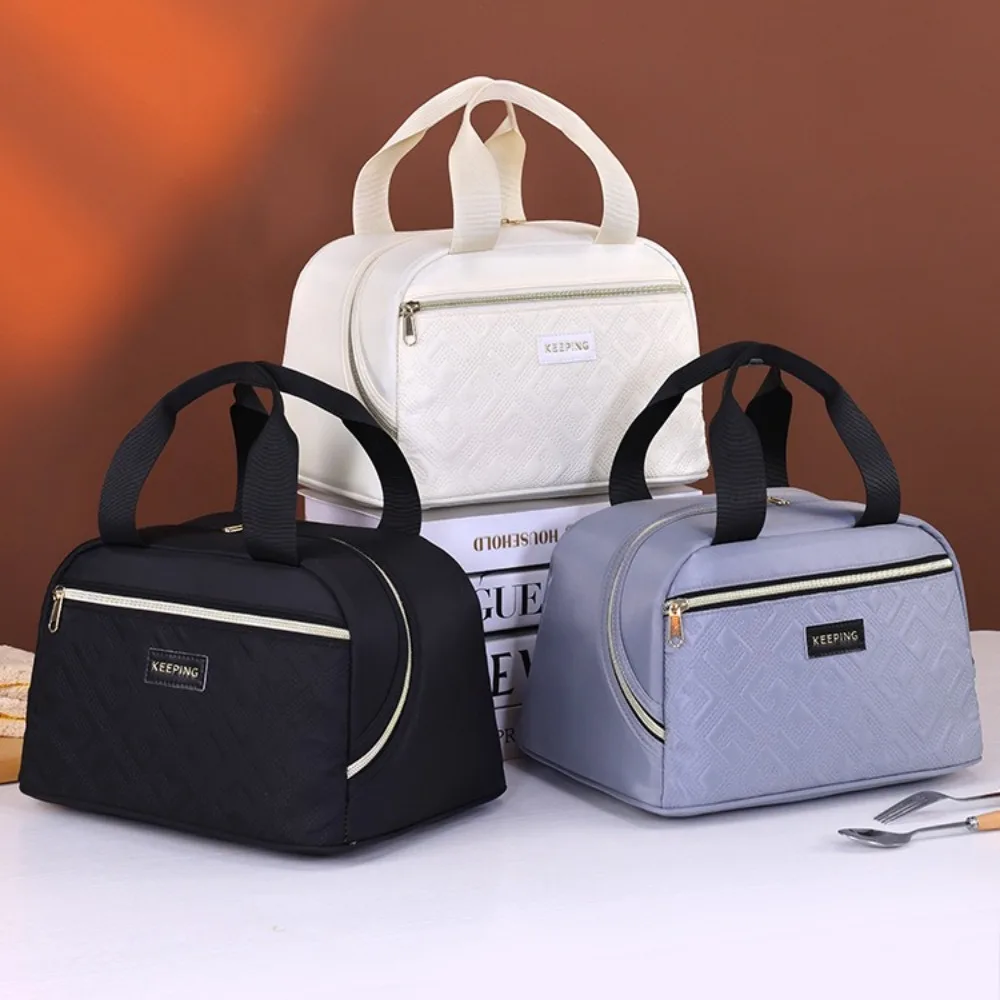 

2025 New Hot-selling Lunch Box Bag Simple Thickened Student Lunch Box Bag Office Worker Portable Portable Insulation Bag
