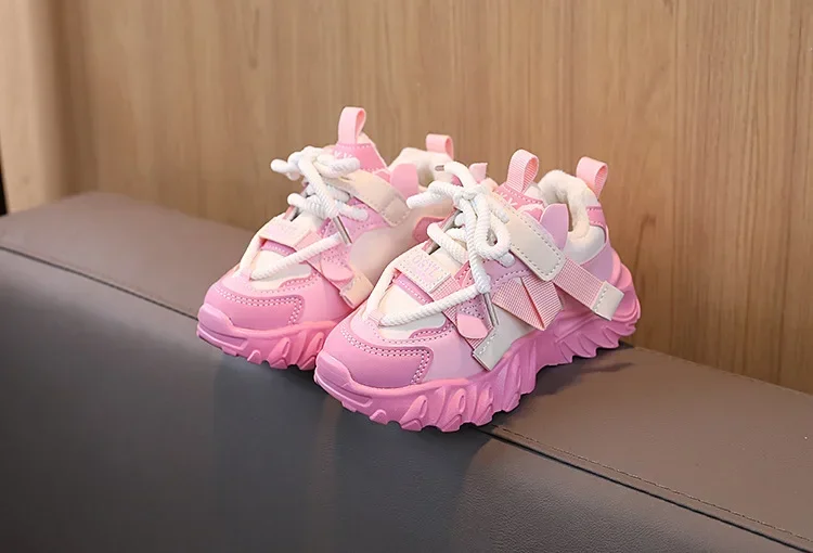 Herbst Winter Kinder Turnschuhe Jungen plus Kaschmir warme Sportschuhe Mädchen rutsch feste Freizeit schuhe Studenten schuhe Kleinkinds chuh – Detail 11