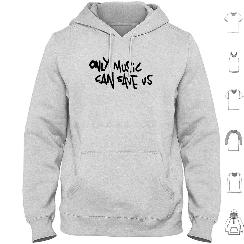 Only Music Can Save Us Hoodies Long Sleeve Punk Punk Music 70 80S 90S The Iggy And The Stooges Dead Kennedys Green Day