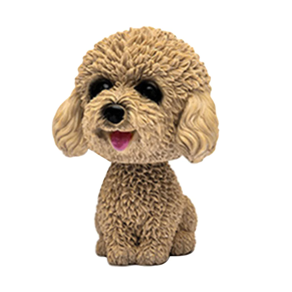 

Shaking Dog Yellow Resin Dashboard Decor For Car Home Office Desktop Cute Animal Ornament Car Interior Display