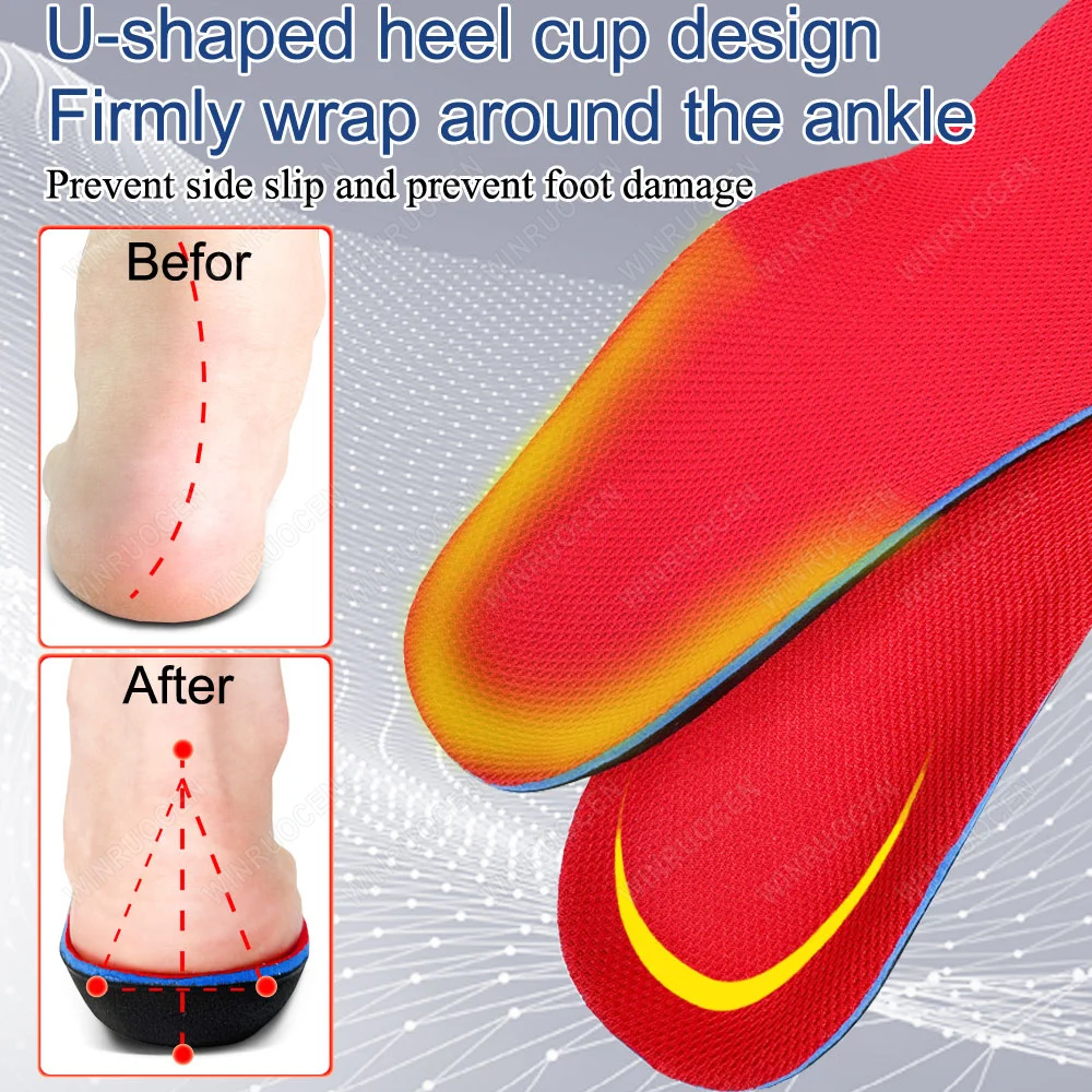 NEW EVA Flat Feet Insole Sport Arch Support Plantar Fasciitis Men Woman Orthopedic Shoes Sole Breathable Pads Care Insole