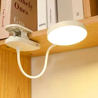 Led Table Lamp USB Rechargeable Night Light With Folding Clamp Study Stand Read Lamp Touch 3 Modes Dimming Eye Protection Light