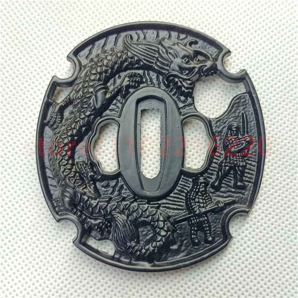 Guardamanos de aleación Tsuba para espada samurái japonesa, piezas de Katana japonesas, accesorios, accesorio bueno