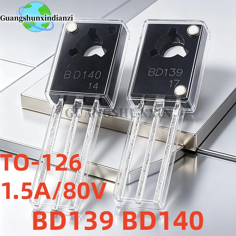 10Pairs/20Pcs Brand New BD139 BD140 TO-126 NPN PNP 1.5A/80V Best Quality Transistor In Stock