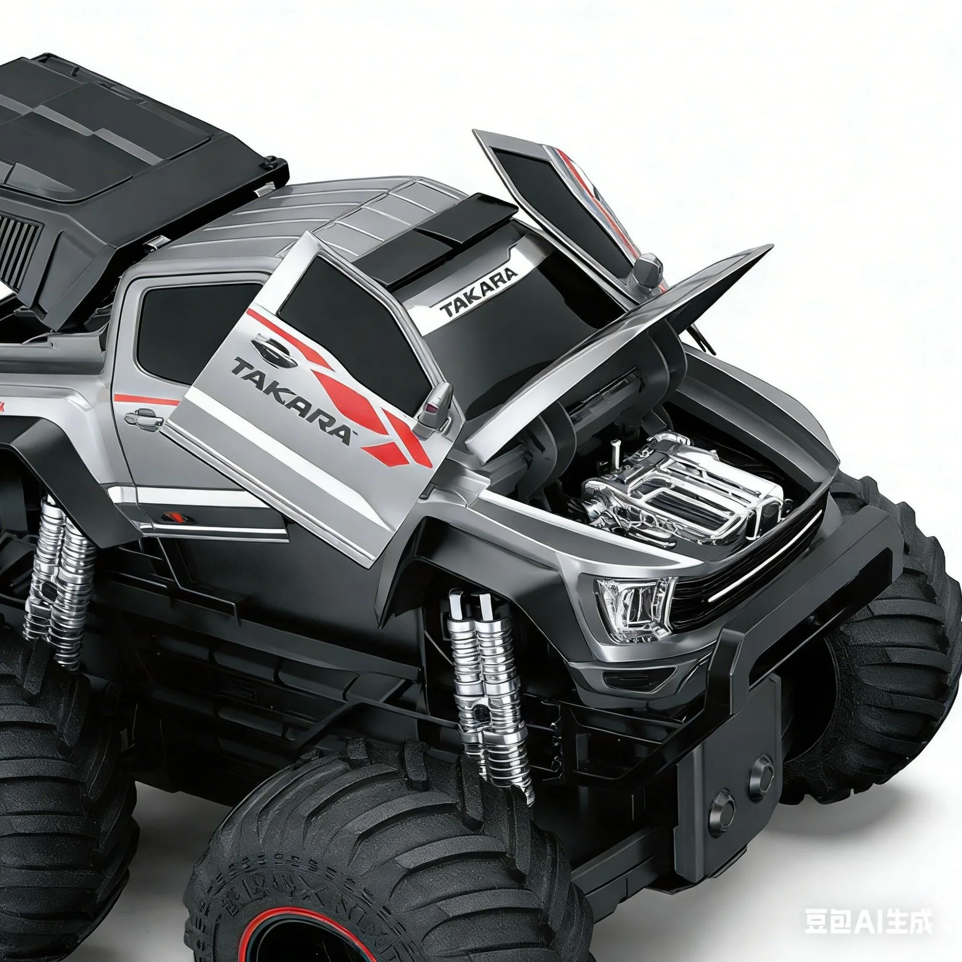 New off-road remote control car collision deformation with light music spray remote control car toy gift