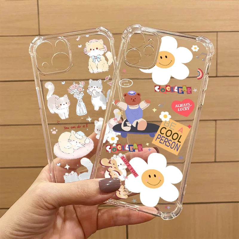 P ixel 8 Pro Happy Animal Transparent Phone Case For Google Pixel 9 6A 8 7 9ProXL 7A 6 7Pro 9Pro 8A 6Pro 8Pro Cover image 3