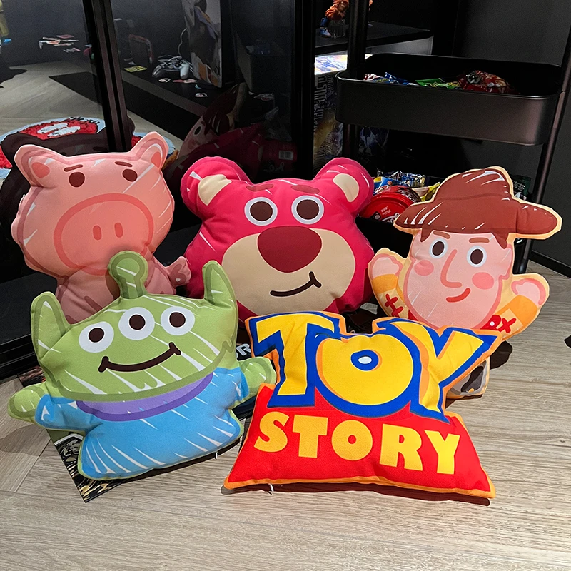 Comfortable Stuffed Anime Toy Story Back Cushion Sofa Bed Throw Pillow Woody Buzz Lightyear Cuddly Pillow Home Decor Washable