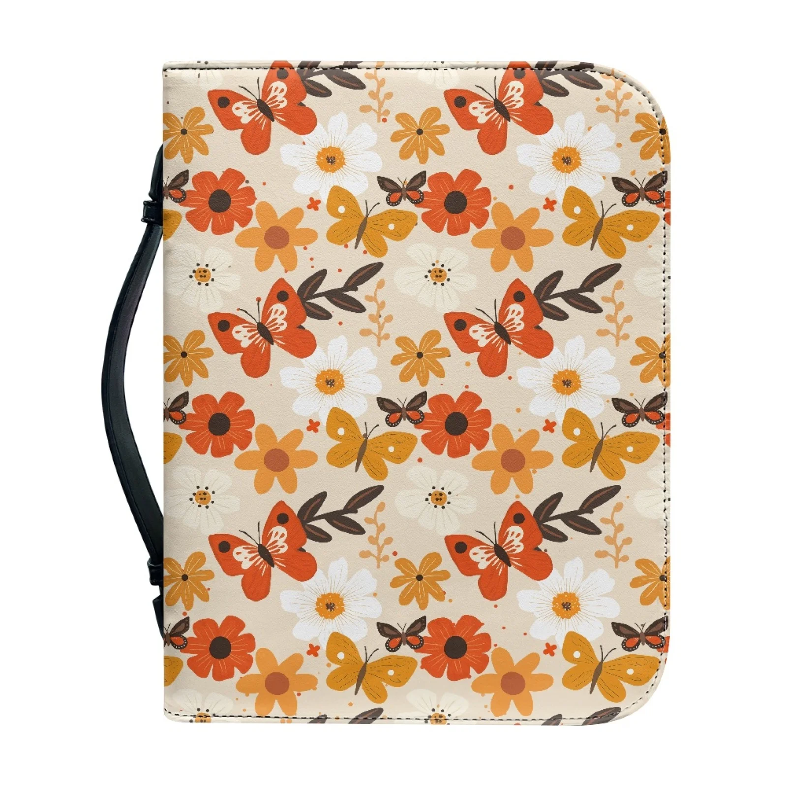 XIXIRIMIDO Butterfly Flowers Bible Bags Tote PU Leather Protective Bible Holder Pack for Outdoor 2026 Collection