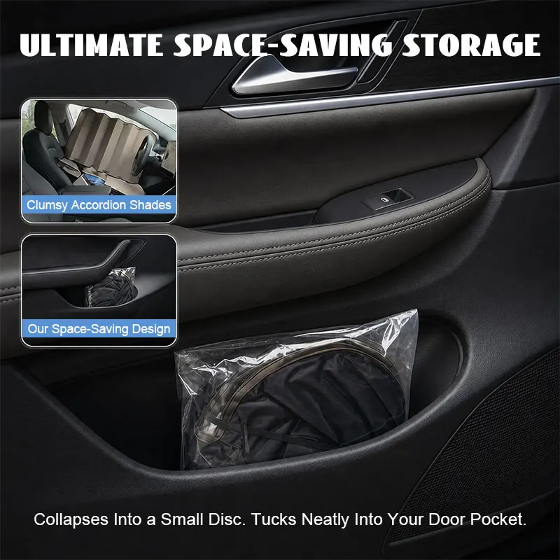 145x80cm Car Front Window Windshield Sun Shade Cover Foldable Summer UV Protector Parasol Sunshade Auto Interior Accessories - view 5