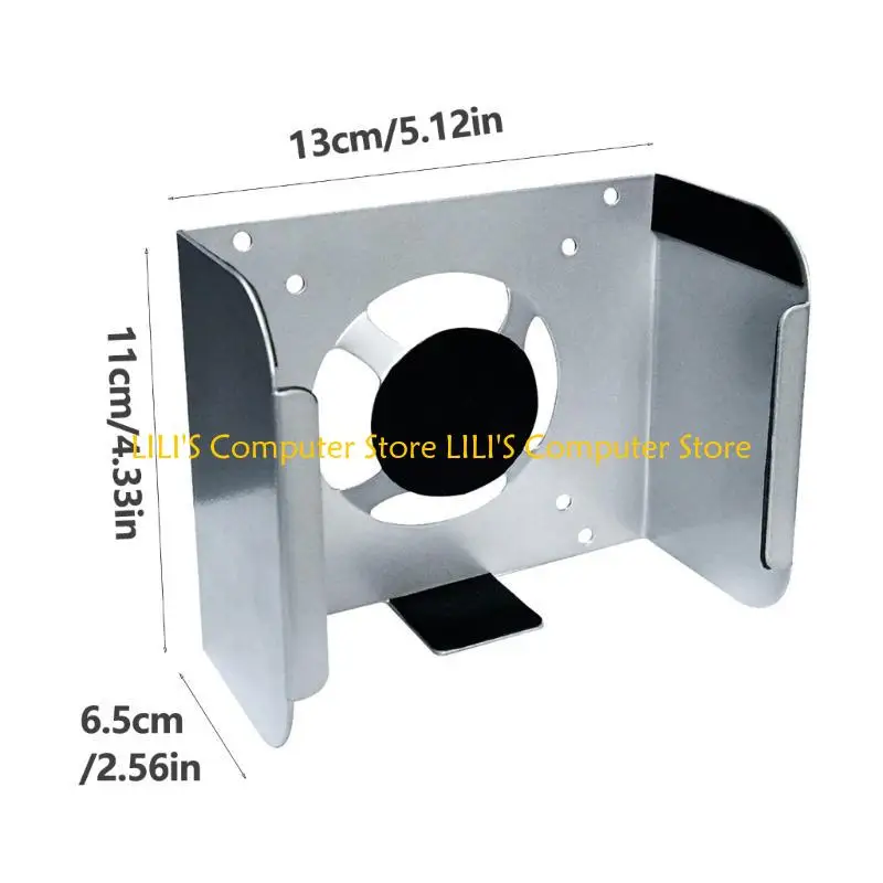 A52B Easy Installation Metall Support Halter für Mini -Desktop -Computer unter dem Schreibtisch oder hinter dem Bildschirm Mount