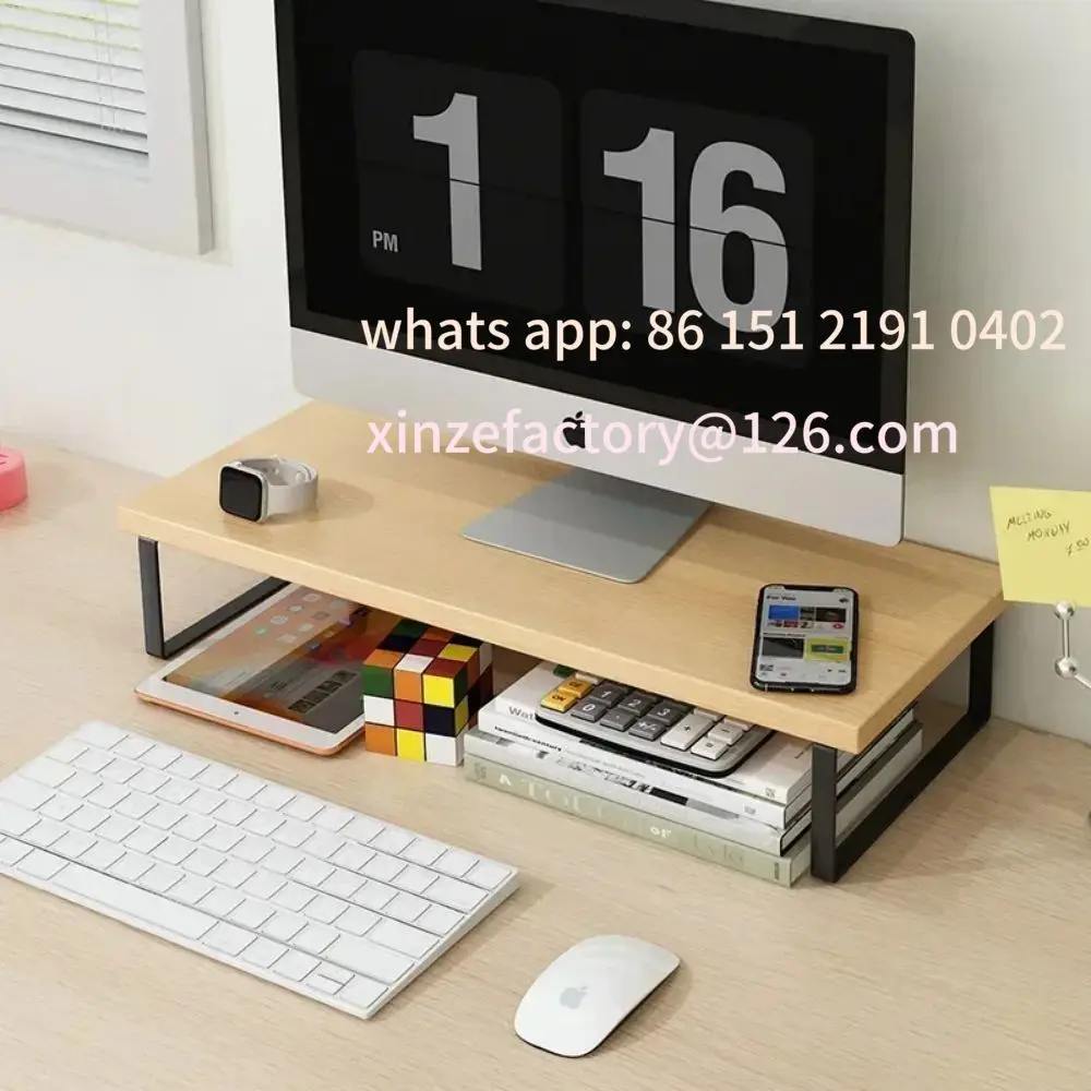 

Настраиваемая подставка для монитора, подставка-органайзер для домашнего офиса, креативная настольная полка для хранения компьютерных принадлежностей, офисный органайзер
