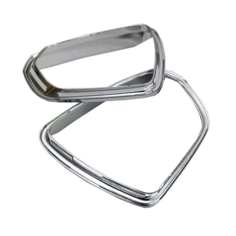 For Peugeot 3008 3008GT 2016 2017 ABS Chrome Rearview Mirror Eyelid Door Mirror Cover Sun Rain Guard Frame Trim 2pc